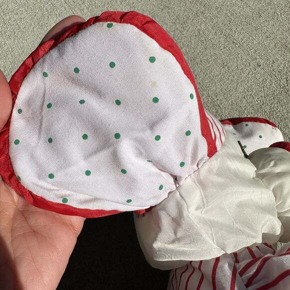 Fisher Price Puffalump Christmas Puppy Dog Present Stuffed Animal Nylon Vtg '91 - Picture 13 of 15